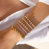 Stainless Steel Geometric Fivepointed Star Electroplated Women's Bracelet Jewelry
