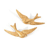Stainless Steel Geometric Flying Bird Swallow Earrings With Electroplating For Women