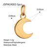 Stainless Steel Geometric Fourleaf Clover Star Jewelry Accessories Pendant Necklace With Electroplating