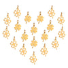 Stainless Steel Geometric Fourleaf Clover Star Jewelry Accessories Pendant Necklace With Electroplating