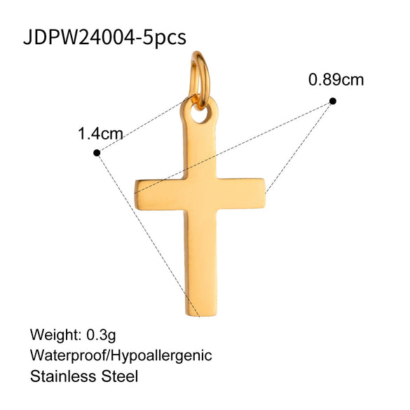 Stainless Steel Geometric Fourleaf Clover Star Jewelry Accessories Pendant Necklace With Electroplating