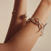 Stainless Steel Geometric Fruit Pattern Electroplated Minimalist Bracelet For Men And Women