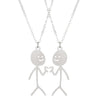 Stainless Steel Geometric Funny Doodle Unisex Necklace