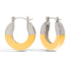 Stainless Steel Geometric Glossy Electroplated Earrings Classic Style