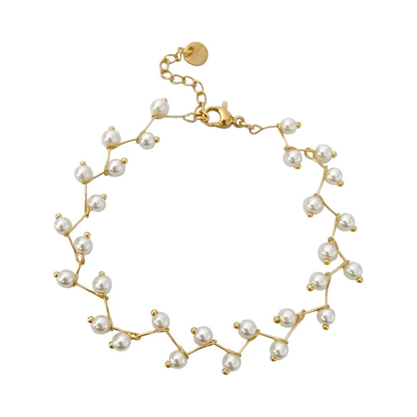 Stainless Steel Geometric Handmade Clavicle Chain Bracelet Accessories With Electroplating