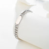 Stainless Steel Geometric Handmade Cuban Chain Bracelet Unisex