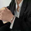 Stainless Steel Geometric Handmade Cuban Chain Bracelet Unisex