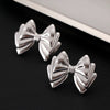 Stainless Steel Geometric Heart Shape Electroplated Women's Earrings Stud