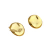 Stainless Steel Geometric Heart Shape Electroplating Oval Earrings For Couple