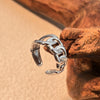 Stainless Steel Geometric Heart Shape Open Ring Plated 18K Gold Unisex