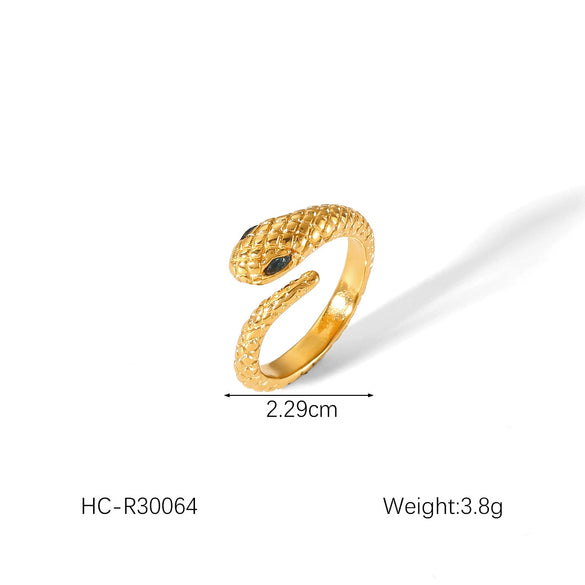 Stainless Steel Geometric Heart Shaped Electroplated Women's Ring
