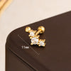 Stainless Steel Geometric Heart Star Pattern Electroplated Women's Earrings