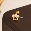 Stainless Steel Geometric Heart Star Pattern Electroplated Women's Earrings