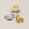 Stainless Steel Geometric Heart Women's Earrings With Electroplating