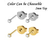 Stainless Steel Geometric Heartshaped Rhinestone Electroplated Ear Studs With Flower Design