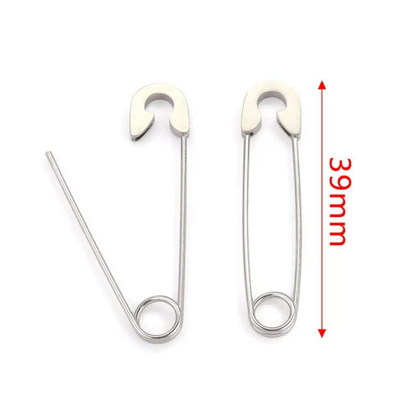 Stainless Steel Geometric Hirback Pattern Handmade Electroplated Brooch Accessories