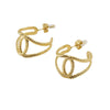 Stainless Steel Geometric Hollow Earrings Electroplated For Women