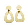 Stainless Steel Geometric Hollow Electroplated Earrings