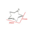 Stainless Steel Geometric Hollow Fish Pattern Retro Style Electroplated Diy Jewelry Making Earrings Connector Accessories