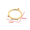 Stainless Steel Geometric Hollow Fish Pattern Retro Style Electroplated Diy Jewelry Making Earrings Connector Accessories
