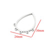 Stainless Steel Geometric Hollow Fish Pattern Retro Style Electroplated Diy Jewelry Making Earrings Connector Accessories