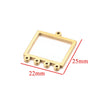 Stainless Steel Geometric Hollow Fish Pattern Retro Style Electroplated Diy Jewelry Making Earrings Connector Accessories