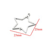 Stainless Steel Geometric Hollow Fish Pattern Retro Style Electroplated Diy Jewelry Making Earrings Connector Accessories