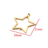 Stainless Steel Geometric Hollow Fish Pattern Retro Style Electroplated Diy Jewelry Making Earrings Connector Accessories