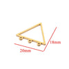 Stainless Steel Geometric Hollow Fish Pattern Retro Style Electroplated Diy Jewelry Making Earrings Connector Accessories