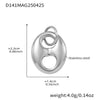 316L Stainless Steel Geometric Hollow Pendant Bracelet Electroplating Fashion Jewelry