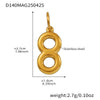 316L Stainless Steel Geometric Hollow Pendant Bracelet Electroplating Fashion Jewelry