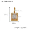 316L Stainless Steel Geometric Hollow Pendant Bracelet Electroplating Fashion Jewelry