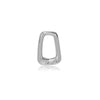 Stainless Steel Geometric Hollow Square And Trapezoid Jewelry Pendant And Earring Accessories With Electroplating