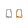 Stainless Steel Geometric Hollow Square And Trapezoid Jewelry Pendant And Earring Accessories With Electroplating