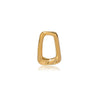 Stainless Steel Geometric Hollow Square And Trapezoid Jewelry Pendant And Earring Accessories With Electroplating