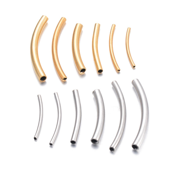 Stainless Steel Geometric Hollow Tube Handmade Electroplated Bracelet And Necklace Accessories