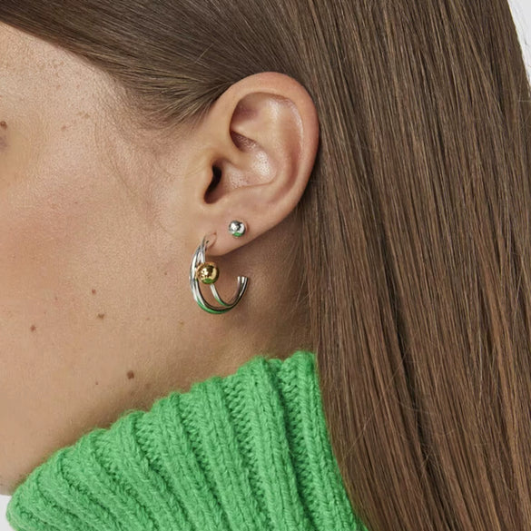 Stainless Steel Geometric Ins Style Electroplated Women's Earrings