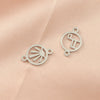 Stainless Steel Geometric Irregular Doublehole Hollow Pendant Diy Jewelry Accessories Fine Polishing