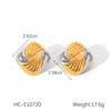 Stainless Steel Geometric Irregular Electroplated Women's Earrings