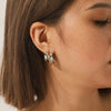 Stainless Steel Geometric Irregular Electroplated Women's Earrings