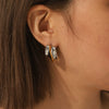 Stainless Steel Geometric Irregular Electroplated Women's Earrings