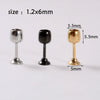 Stainless Steel Geometric Key Switch Lip Nail Wine Cup Ear Nail Ear Ring With Electroplating Treatment