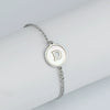 316L Stainless Steel Geometric Letter Bracelet For Women