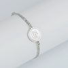 316L Stainless Steel Geometric Letter Bracelet For Women