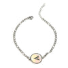 316L Stainless Steel Geometric Letter Bracelet For Women