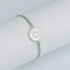 316L Stainless Steel Geometric Letter Bracelet For Women