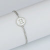 316L Stainless Steel Geometric Letter Bracelet For Women