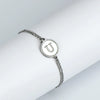 316L Stainless Steel Geometric Letter Bracelet For Women