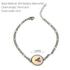 316L Stainless Steel Geometric Letter Bracelet For Women