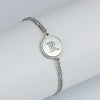 316L Stainless Steel Geometric Letter Bracelet For Women
